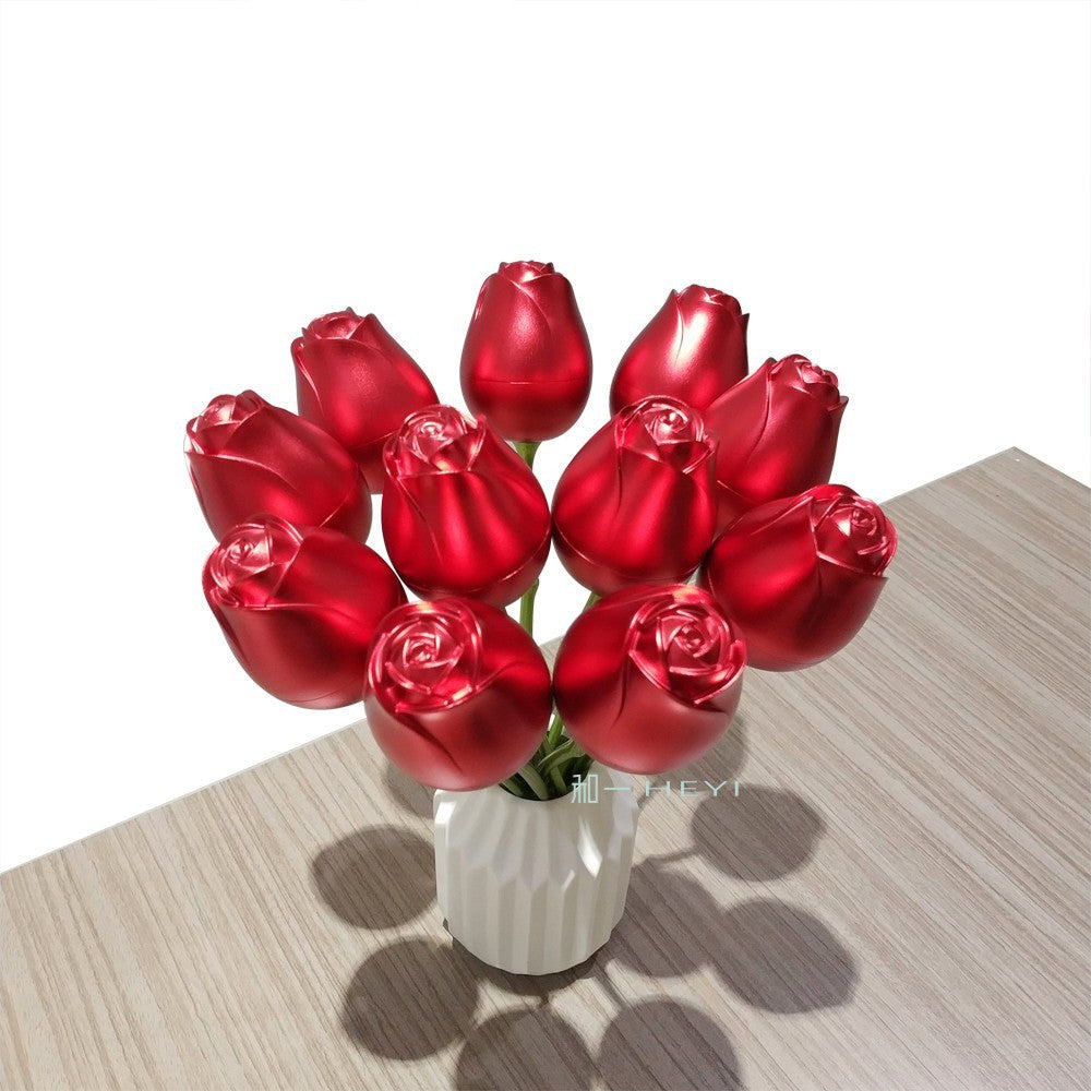 Caja Rosa Metálica para Joyería con Diseño Elegante