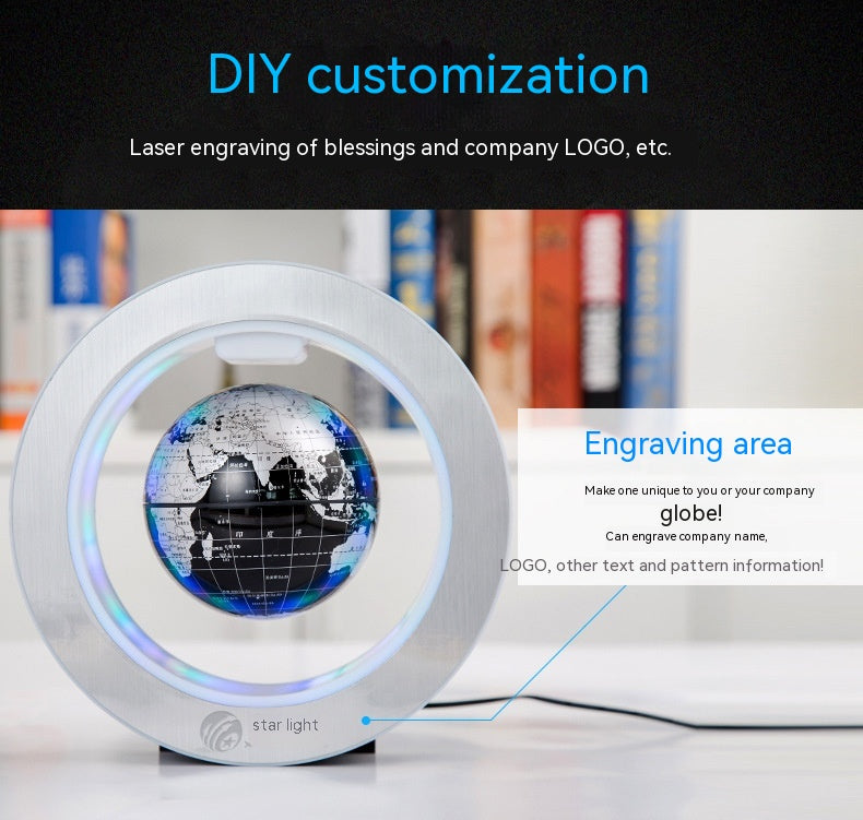 Globo Maglev O-Type con Iluminación LED y Rotación 360°