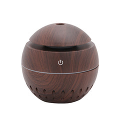 Humidificador USB Efecto Madera con Luz Nocturna LED