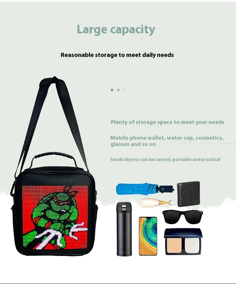 Mochila LED Cuadrada para Publicidad Móvil Exterior