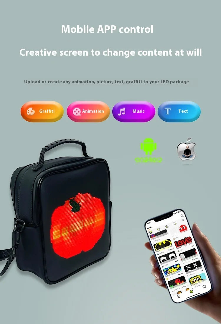 Mochila LED Cuadrada para Publicidad Móvil Exterior