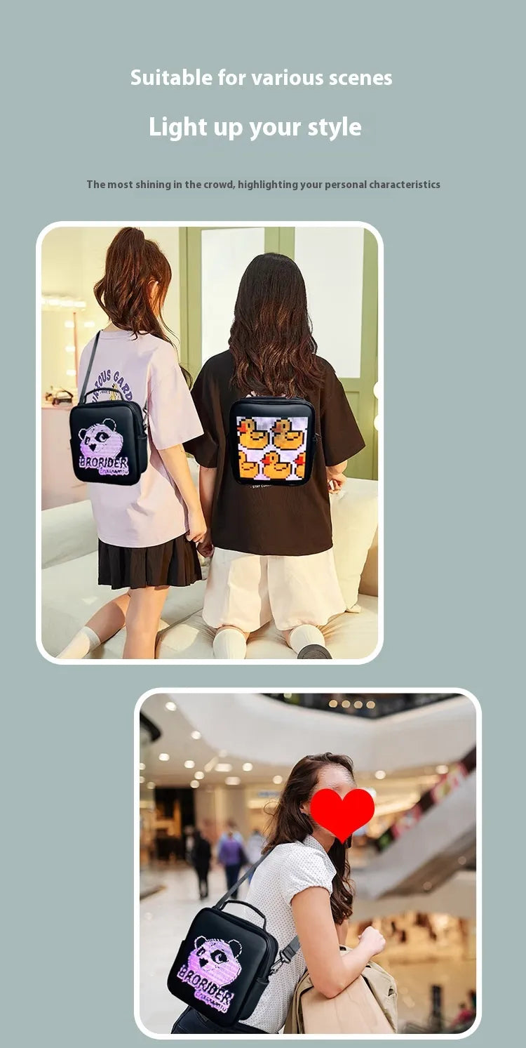 Mochila LED Cuadrada para Publicidad Móvil Exterior