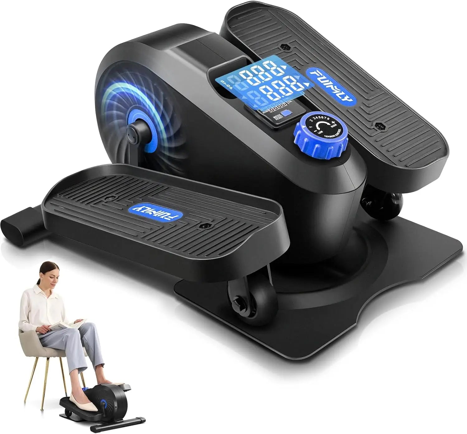 🚴 Mini Elíptica Portátil de Escritorio con Pedales y 8 Niveles