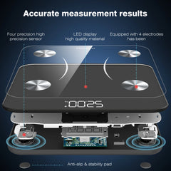 ⚡ Báscula Inteligente INSMART con APP y Análisis Corporal 15 Datos