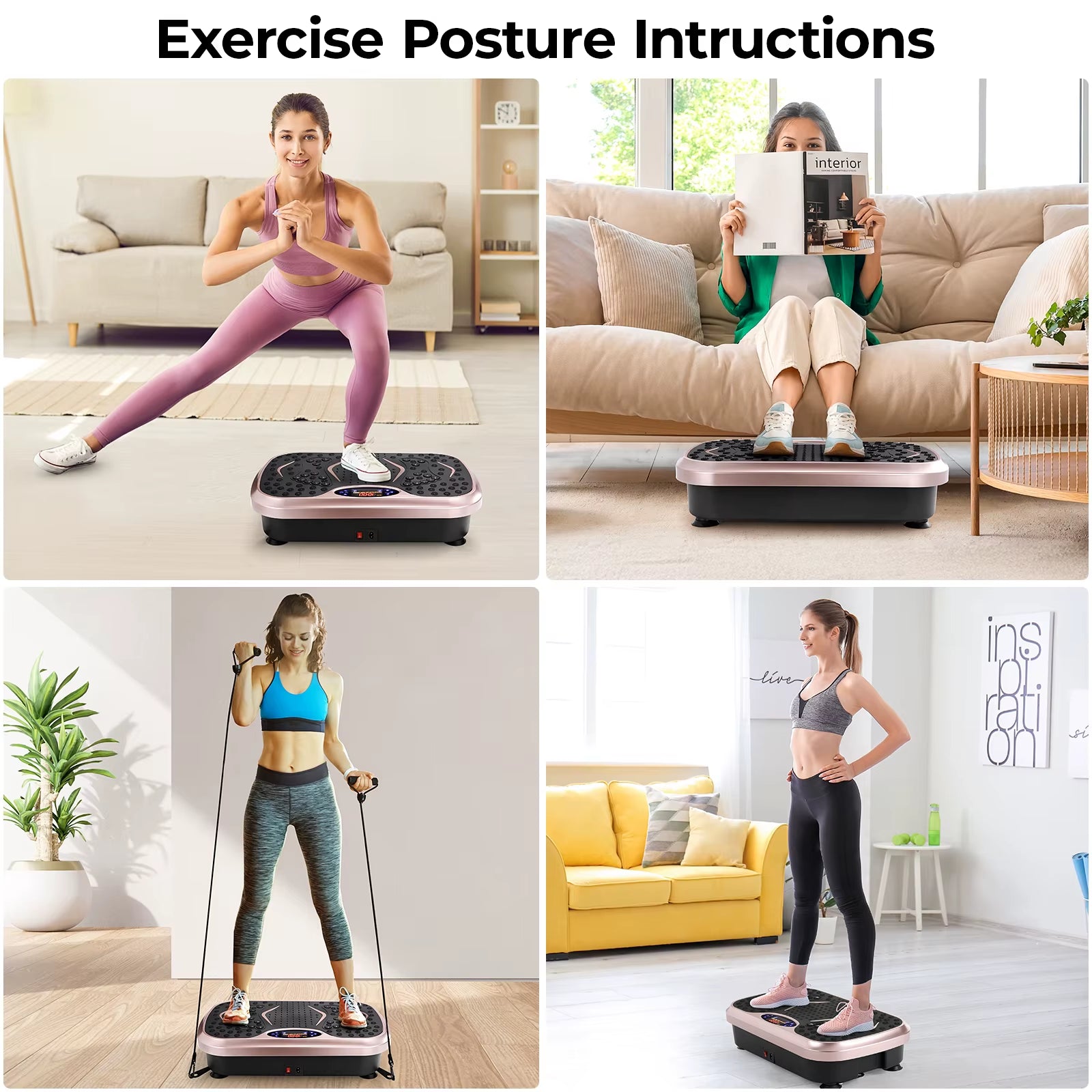Plataforma Vibratoria Fitness para Drenaje Linfático 💪