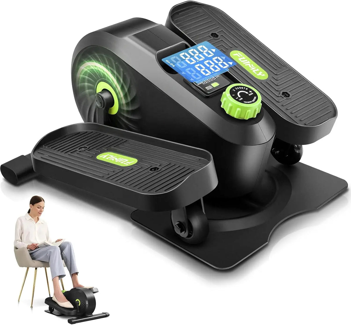 🚴 Mini Elíptica Portátil de Escritorio con Pedales y 8 Niveles