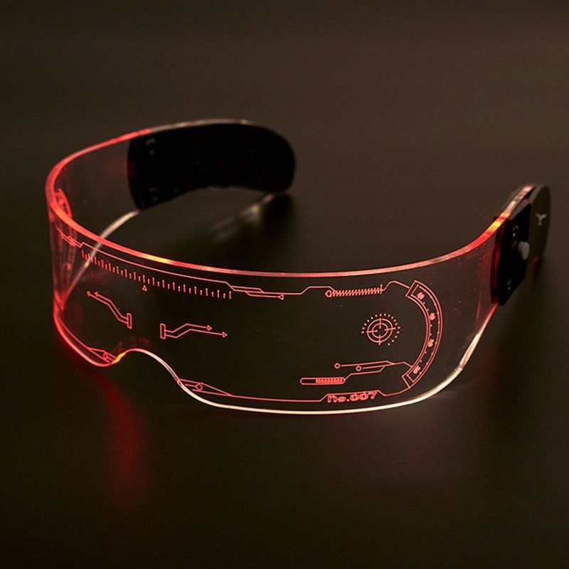 Gafas LED Cyberpunk para Fiestas y Navidad Futurista