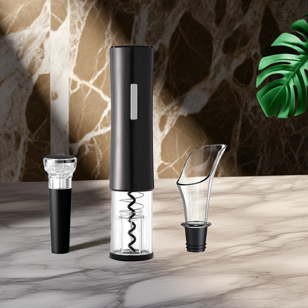 Abridor eléctrico automático de botellas de vino portátil