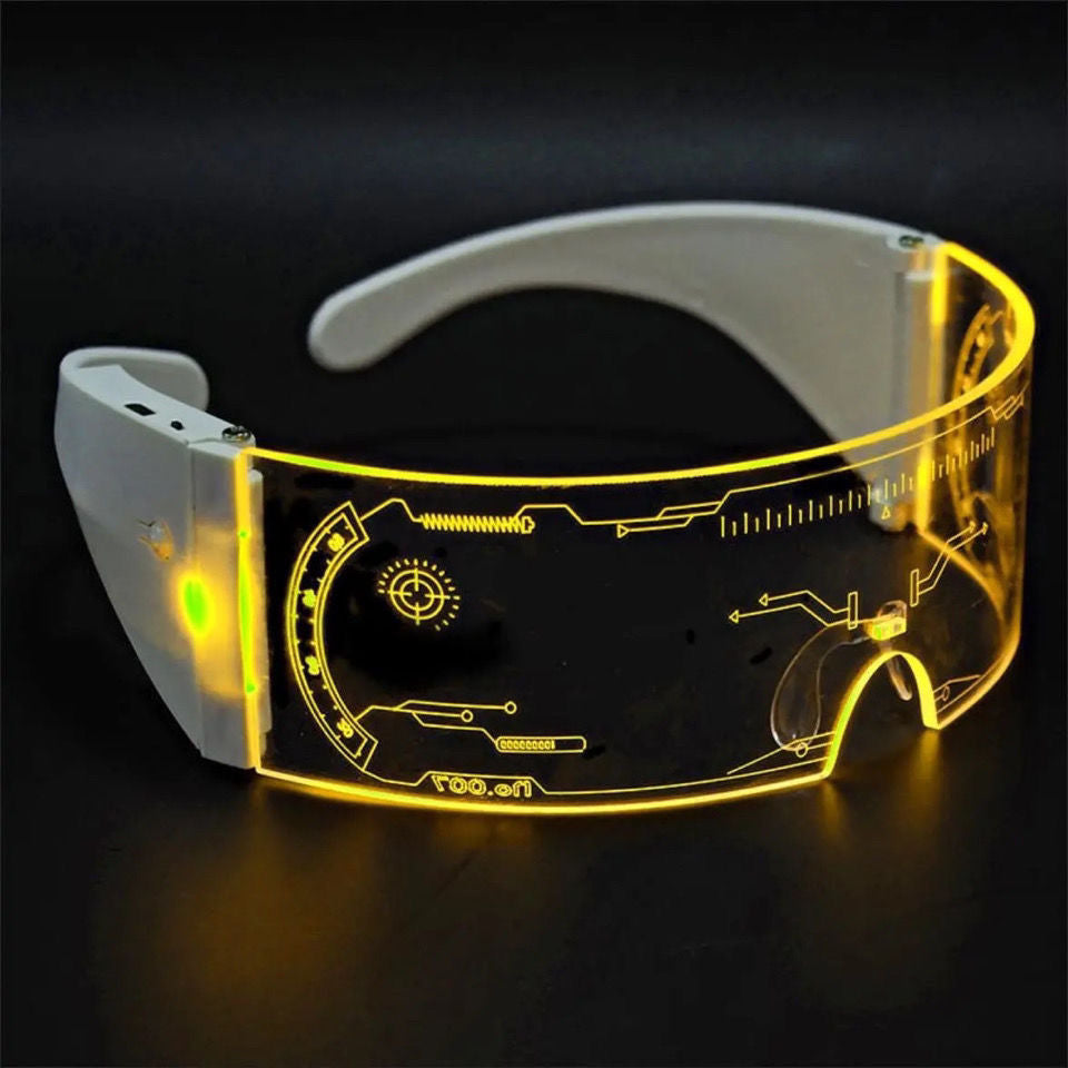 Gafas LED Cyberpunk para Fiestas y Navidad Futurista