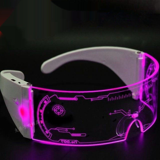 Gafas LED Cyberpunk para Fiestas y Navidad Futurista