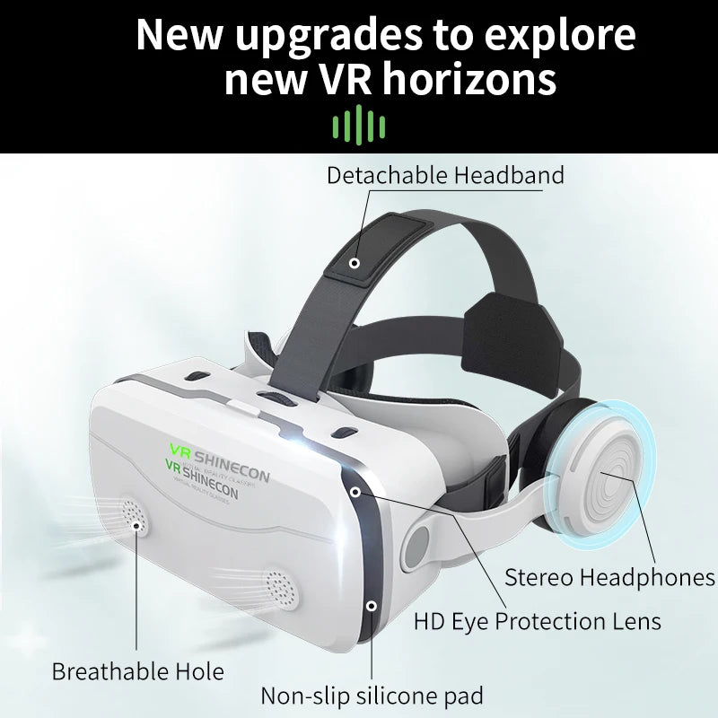 Gafas de realidad virtual VR SHINECON G15E + gamepad