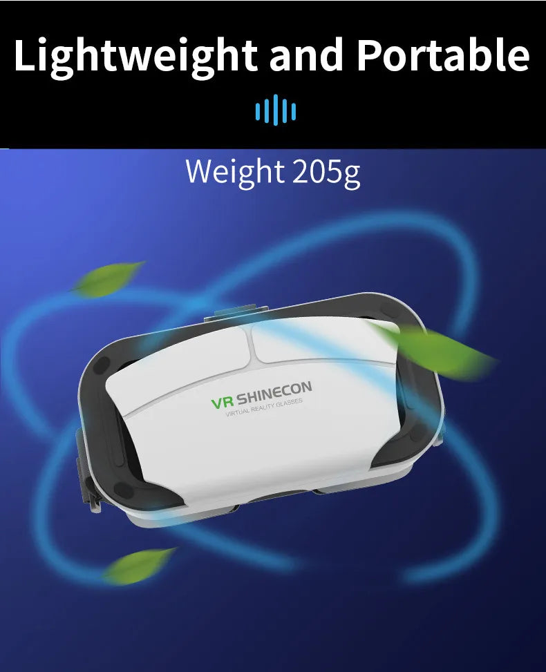 Gafas de Realidad Virtual SHINECON G12 para Smartphone