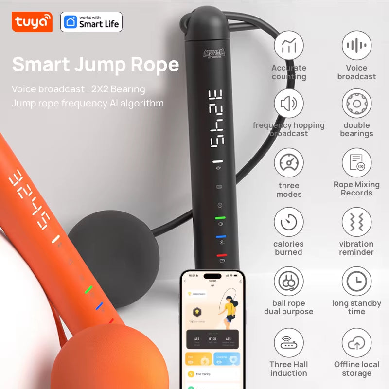 ⚡ Soga de Saltar Inteligente Tuya con APP y Contador Digital