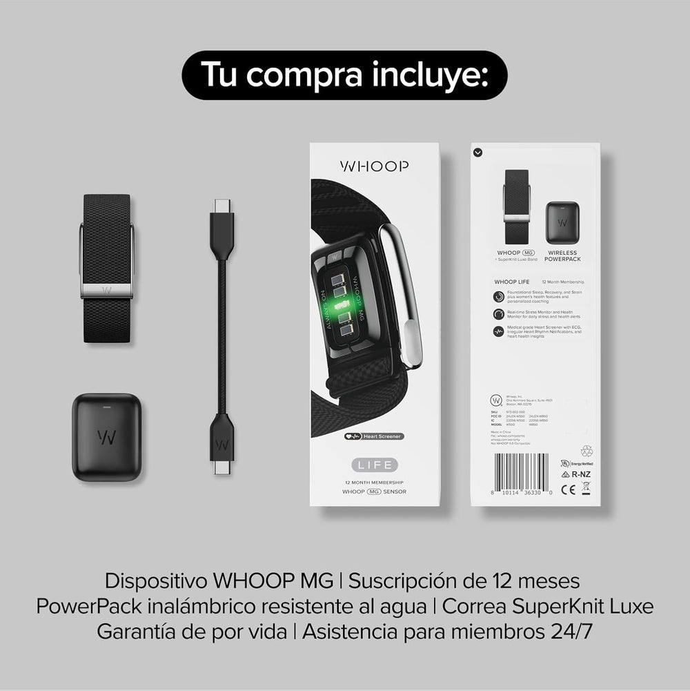 WHOOP One con suscripción de entrenamiento personalizado