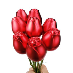 Caja Rosa Metálica para Joyería con Diseño Elegante