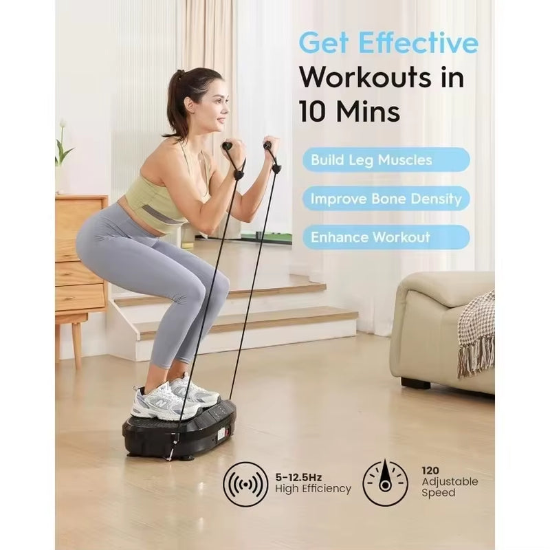 Plataforma Vibratoria 4D & Oscilación Ejercicio Total 💪