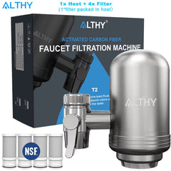 Filtro de agua ALTHY de acero inoxidable | Purificador para grifo 5 etapas