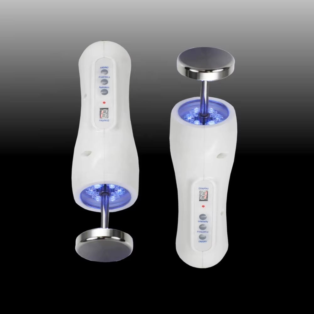 Dispositivo facial EMS con luz azul reafirmante y lifting