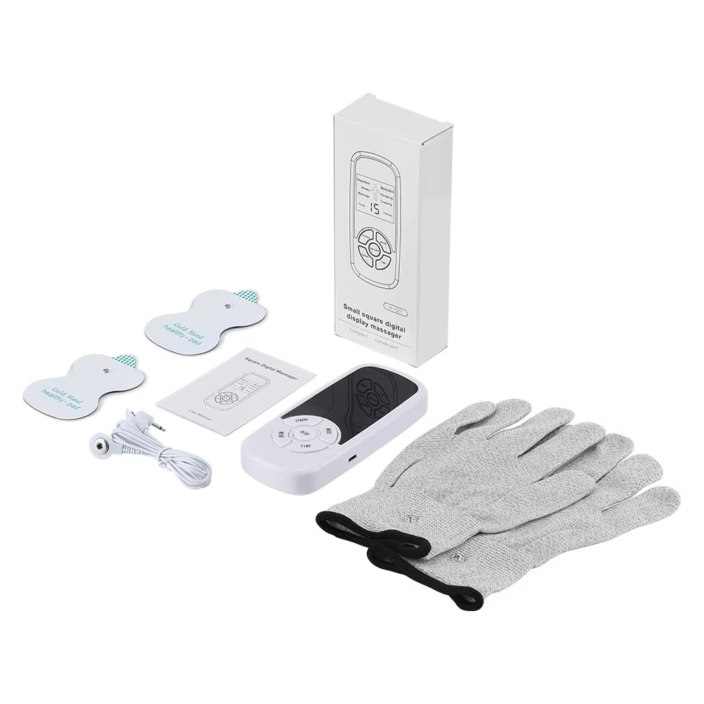 Masajeador eléctrico EMS con guantes de electroestimulación DearBeauty