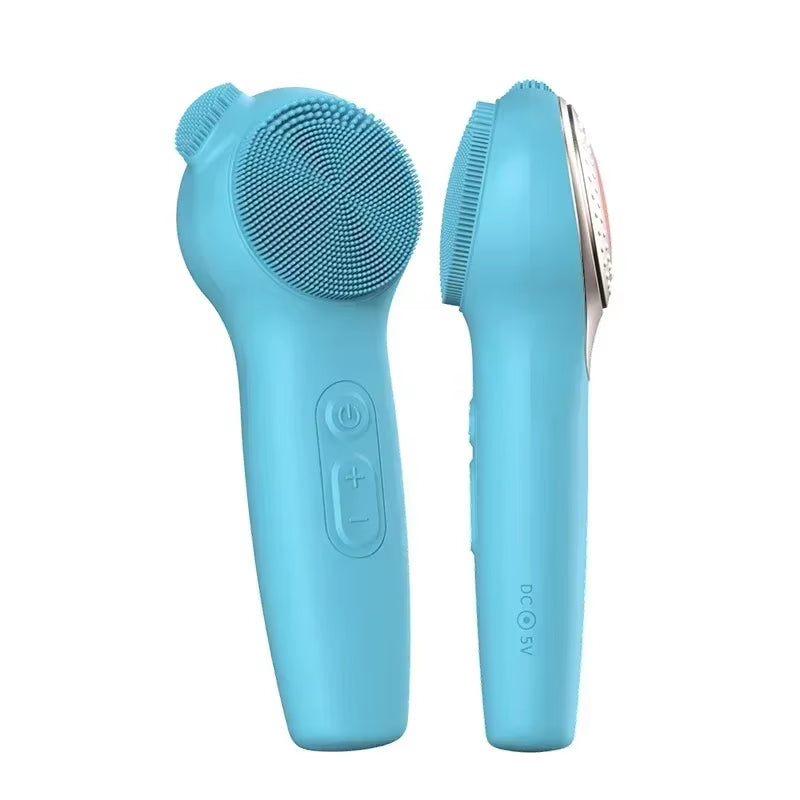 Cepillo facial eléctrico sónico con vibración y carga inalámbrica
