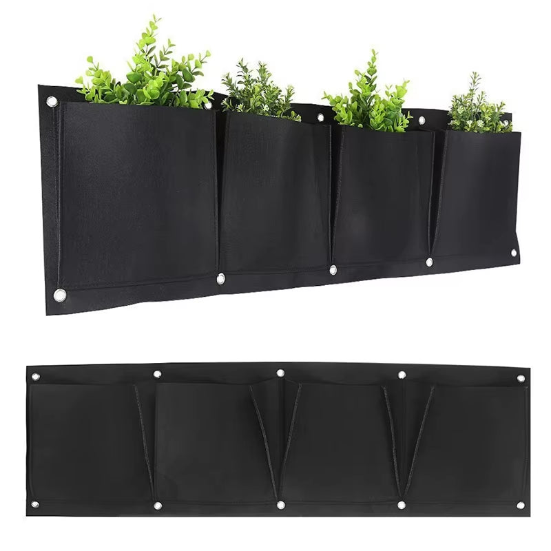 Bolsa de cultivo vertical con 36 bolsillos para jardín interior y exterior