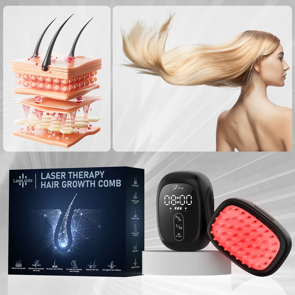Peine láser JITESY para crecimiento capilar y masaje anticaída