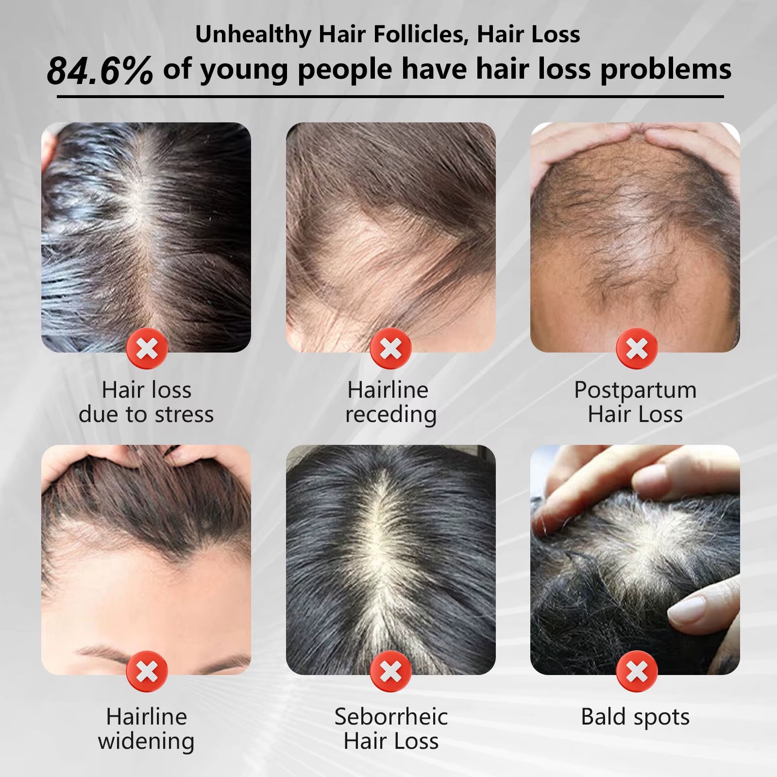 Peine láser JITESY para crecimiento capilar y masaje anticaída