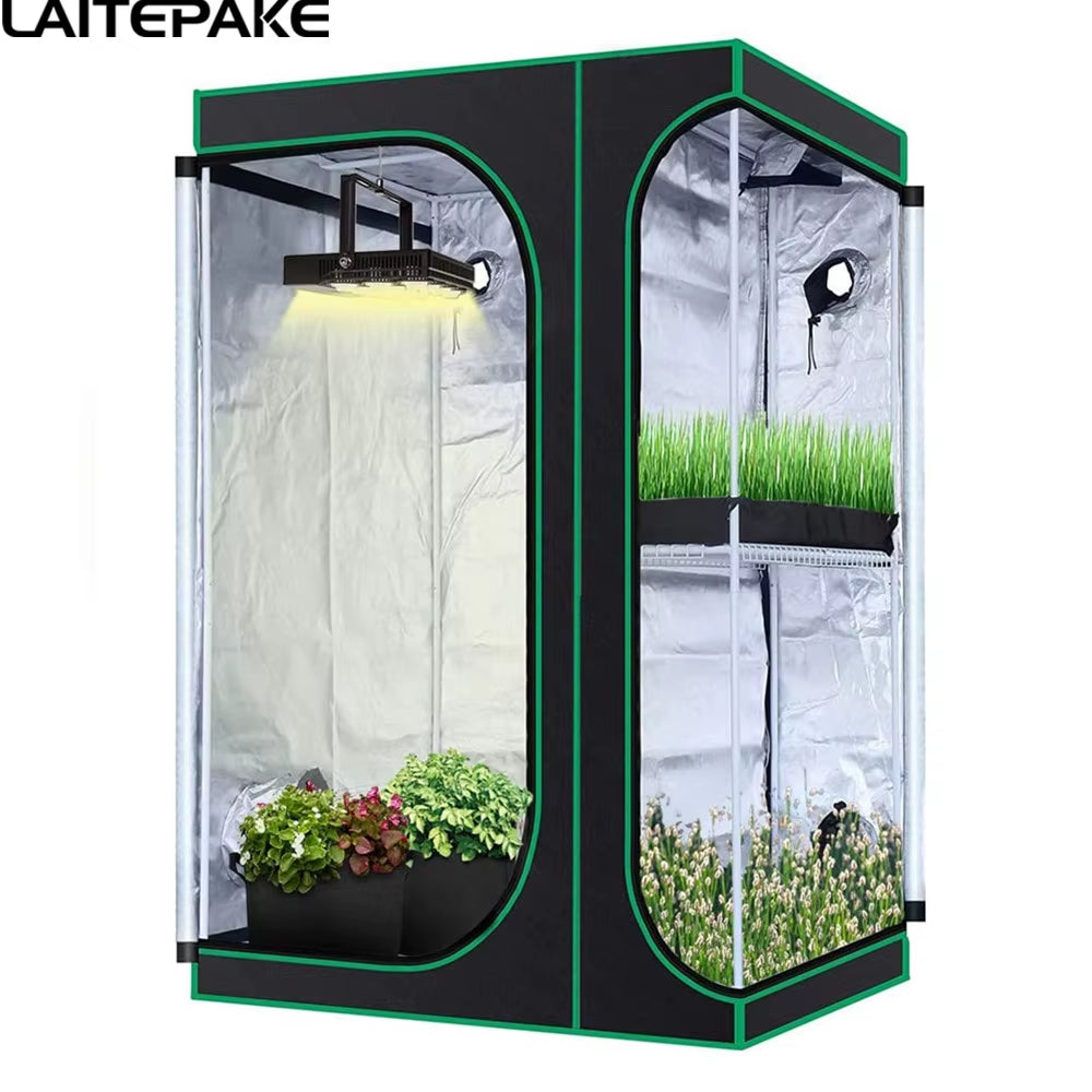 Kit de cultivo interior LED con carpa doble capa 2 en 1 LAITEPAKE