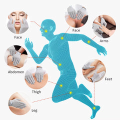 Masajeador eléctrico EMS con guantes de electroestimulación DearBeauty