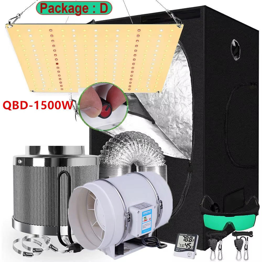 Kit de cultivo interior LED con carpa doble capa 2 en 1 LAITEPAKE