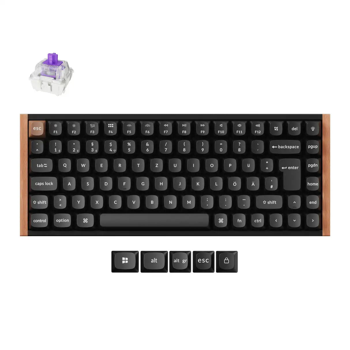 Teclado Mecánico Inalámbrico Gateron K17 Max RGB ANSI