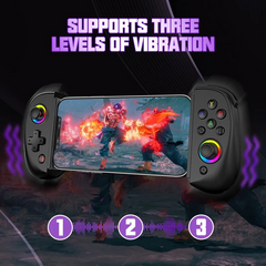 Gamepad Bluetooth extensible con gadgets tecnológicos para Android, iOS, Switch, PS y PC