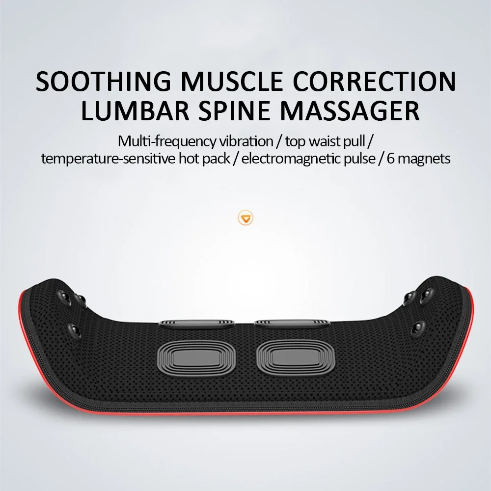 Masajeador lumbar con tracción inteligente y calor