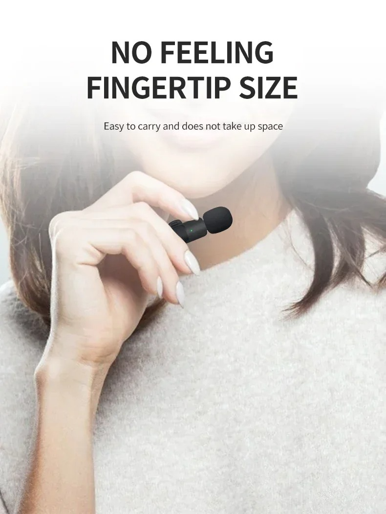Micrófono inalámbrico 3 en 1 tecnología portátil recargable