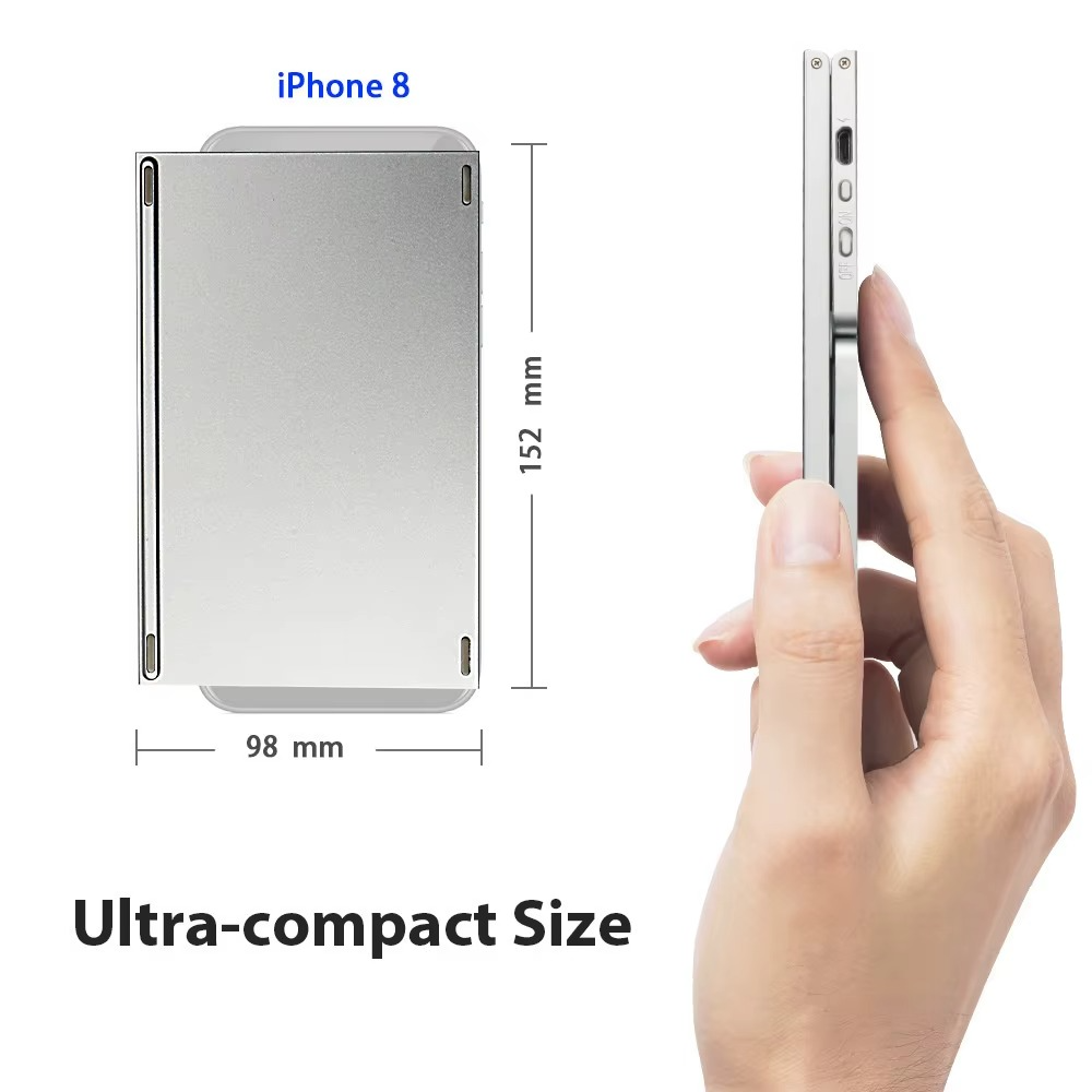 Teclado Bluetooth Plegable Inalámbrico Portátil 64 Teclas