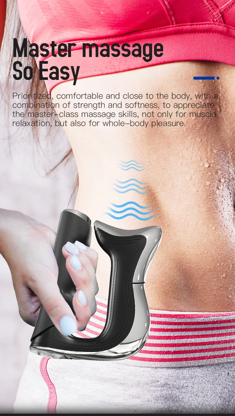 Masajeador Eléctrico Guasha con Calor y Vibración USB