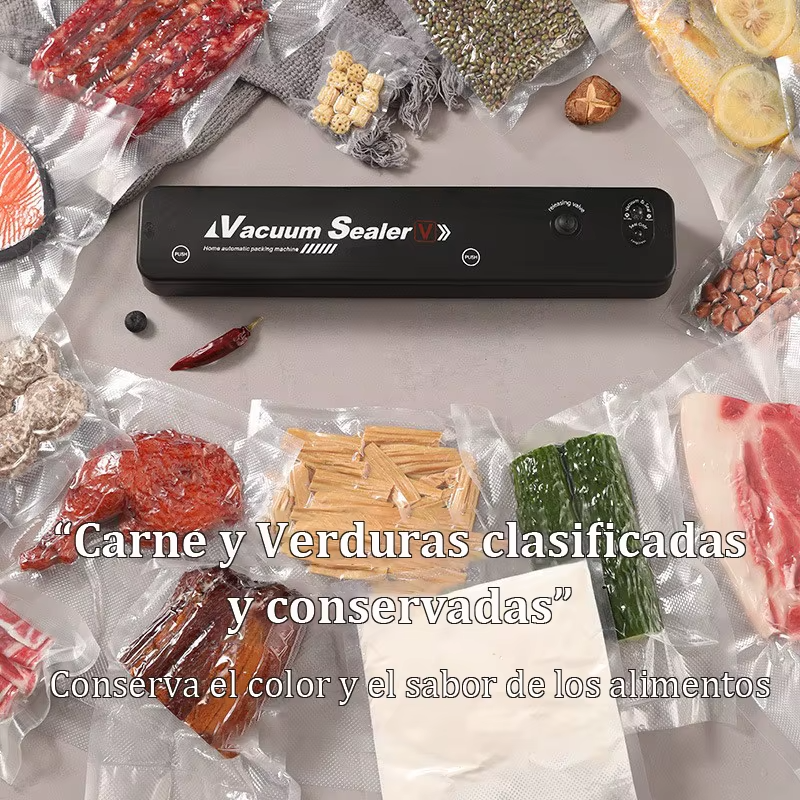Envasadora al vacío eléctrica para conservación de alimentos