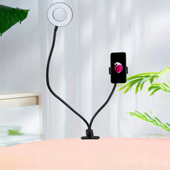 Aro de luz LED con soporte ajustable para móvil