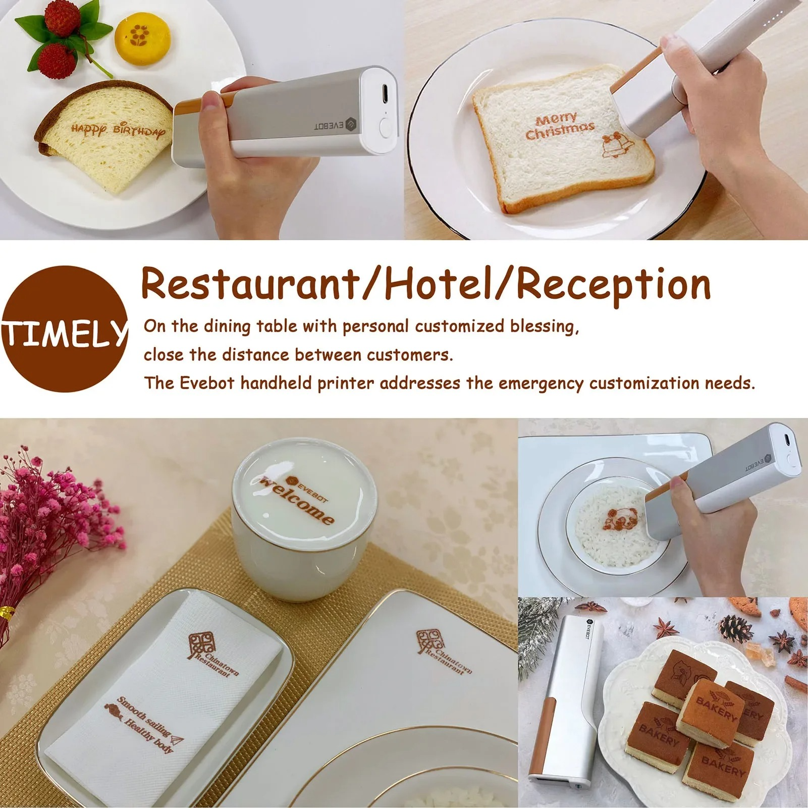 EVEBOT Handheld Portable Printer - Impresora portátil