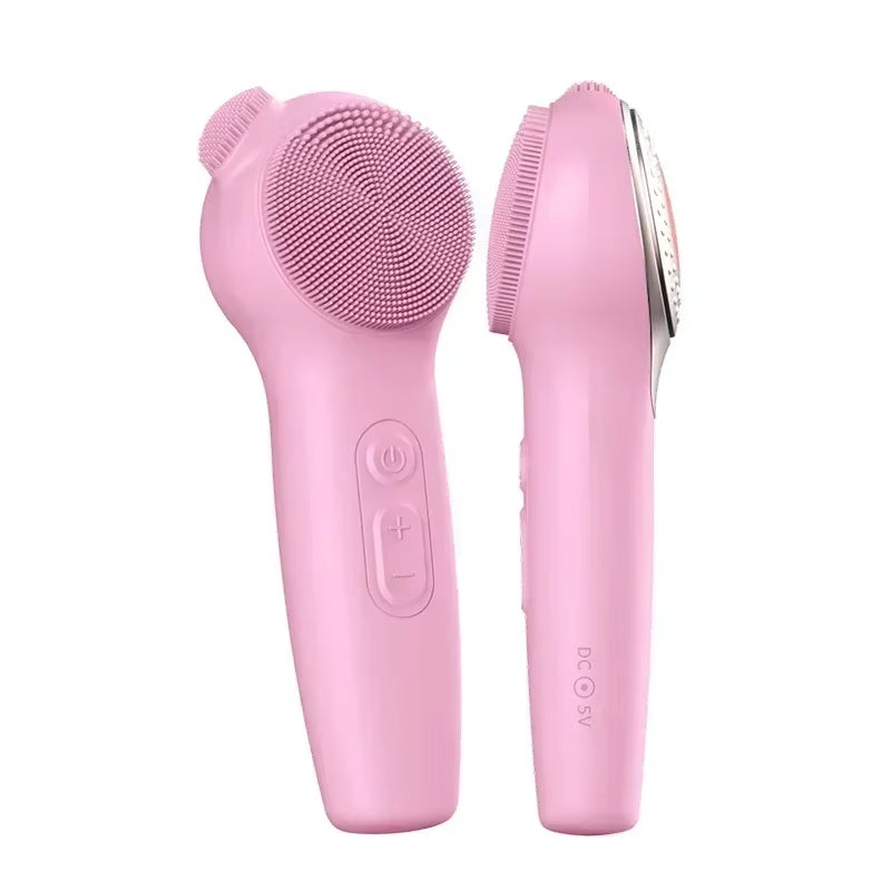 Cepillo facial eléctrico sónico con vibración y carga inalámbrica