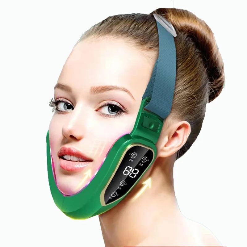 Mascarilla facial reafirmante con vibración EMS y efecto lifting
