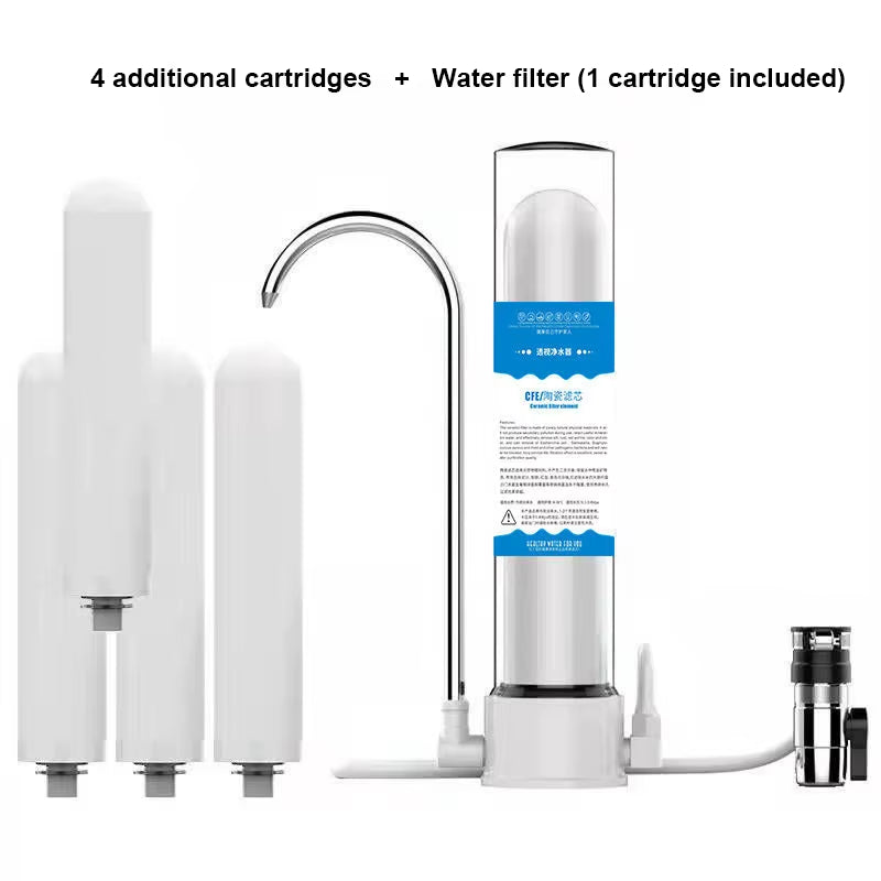 Filtro de agua doméstico de cerámica | Purificador para grifo