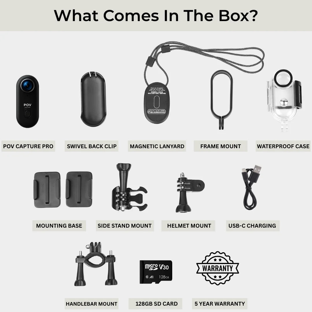 POV Capture Pro cámara POV 4K con tecnología portátil manos libres