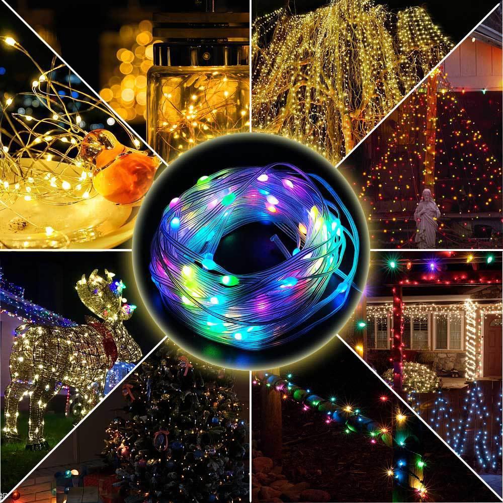Luces RGB Navideñas con Control Bluetooth y Mando
