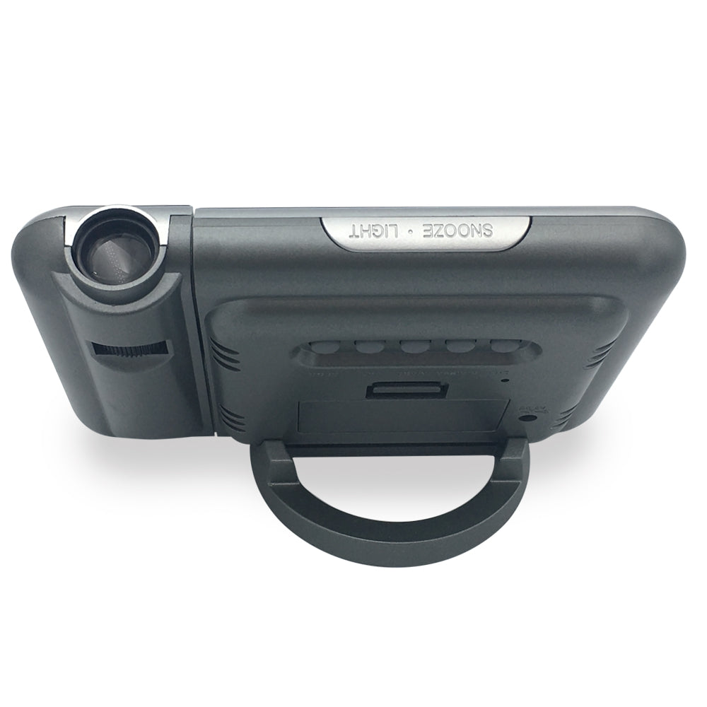 Reloj despertador digital con proyección y clima interior