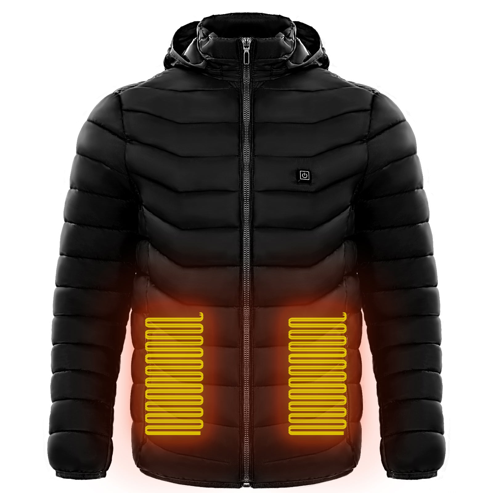 Chaqueta térmica eléctrica acolchada con capucha 9 zonas