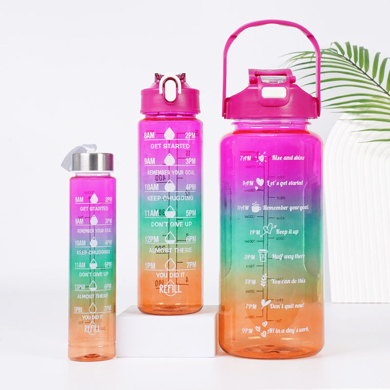 Set de 3 botellas deportivas para deportes al aire libre