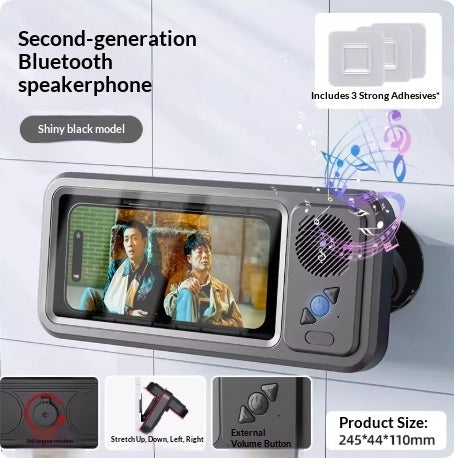 Soporte impermeable con altavoz Bluetooth hogar inteligente