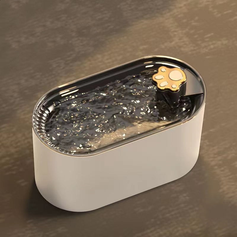 Fuente de Agua 3L para Gatos con Filtro y Luz LED