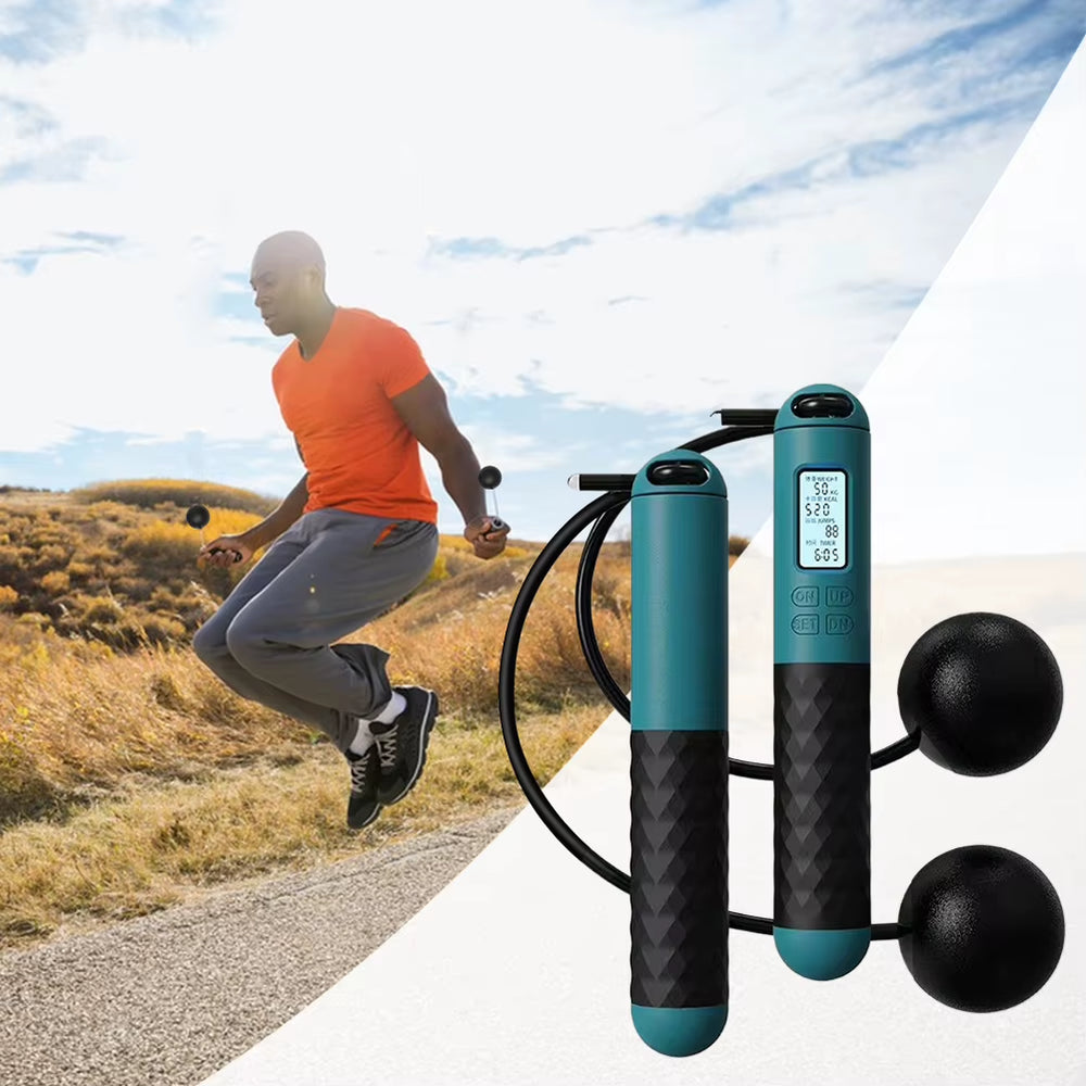 🔥 Soga de Saltar Inteligente con Bolas y Contador Digital